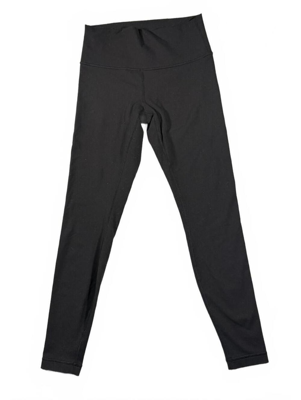 Lululemon Black High Rise Leggings Womens Size 8 27 Inseam Athletic Yoga Pants